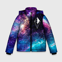 Куртка зимняя для мальчика No Mans Sky space game, цвет: 3D-черный