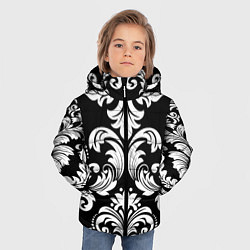 Куртка зимняя для мальчика Дамасский орнамент, цвет: 3D-светло-серый — фото 2