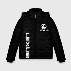 Куртка зимняя для мальчика Lexus white logo auto, цвет: 3D-черный