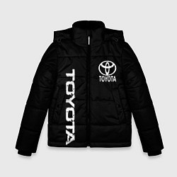 Куртка зимняя для мальчика Toyota logo white steel, цвет: 3D-красный