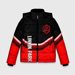 Куртка зимняя для мальчика Linkin park geometry line steel, цвет: 3D-красный