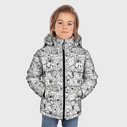 Куртка зимняя для мальчика Расслабься и веселись, цвет: 3D-черный — фото 2