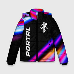 Зимняя куртка для мальчика Portal fast light neon stripes