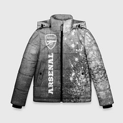 Куртка зимняя для мальчика Arsenal - grey gradient по-вертикали, цвет: 3D-черный