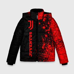 Зимняя куртка для мальчика Juventus - red gradient по-вертикали