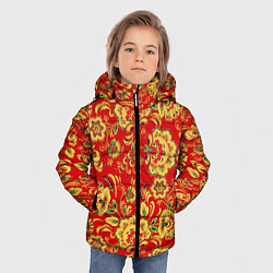 Куртка зимняя для мальчика Хохлома, цвет: 3D-красный — фото 2