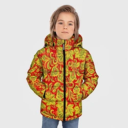 Куртка зимняя для мальчика Хохлома, цвет: 3D-черный — фото 2