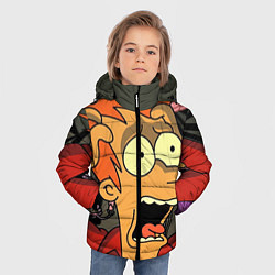 Куртка зимняя для мальчика Frai Horrified, цвет: 3D-черный — фото 2