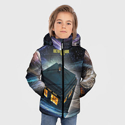 Куртка зимняя для мальчика Police Box, цвет: 3D-черный — фото 2