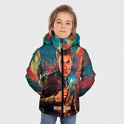 Куртка зимняя для мальчика Доктор кто, цвет: 3D-светло-серый — фото 2