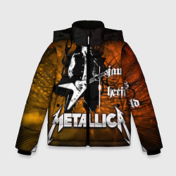 Куртка зимняя для мальчика Metallica: James Hetfield, цвет: 3D-красный