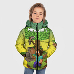 Куртка зимняя для мальчика Minecraft Tree, цвет: 3D-черный — фото 2