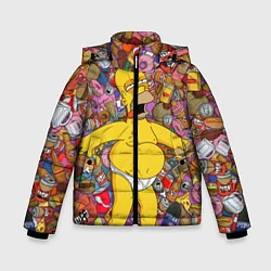 Куртка зимняя для мальчика Рай Гомера, цвет: 3D-светло-серый