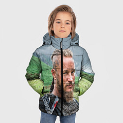 Куртка зимняя для мальчика Рагнар Лодброк, цвет: 3D-черный — фото 2