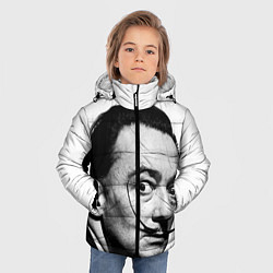 Куртка зимняя для мальчика Сальвадор Дали, цвет: 3D-черный — фото 2