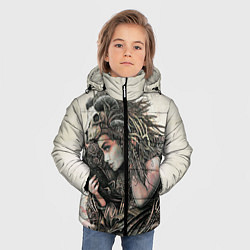 Куртка зимняя для мальчика Немезида, цвет: 3D-черный — фото 2