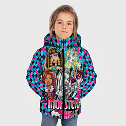 Куртка зимняя для мальчика Monster High, цвет: 3D-черный — фото 2