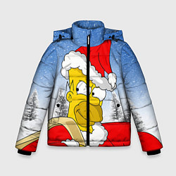 Куртка зимняя для мальчика Санта Гомер, цвет: 3D-черный
