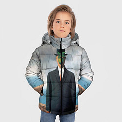Куртка зимняя для мальчика Сын человеческий, цвет: 3D-черный — фото 2
