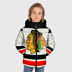 Куртка зимняя для мальчика Chicago Blackhawks, цвет: 3D-черный — фото 2