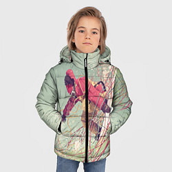 Куртка зимняя для мальчика Сноуборд, цвет: 3D-черный — фото 2