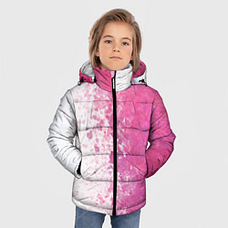 Куртка зимняя для мальчика Белый и розовый, цвет: 3D-черный — фото 2