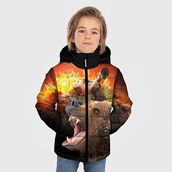 Куртка зимняя для мальчика Защитник, цвет: 3D-черный — фото 2
