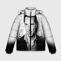 Куртка зимняя для мальчика Бенедикт Камбербэтч, цвет: 3D-светло-серый