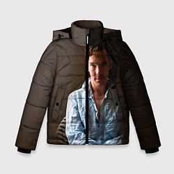 Куртка зимняя для мальчика Бенедикт Камбербэтч, цвет: 3D-красный