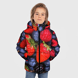 Куртка зимняя для мальчика Berries, цвет: 3D-черный — фото 2