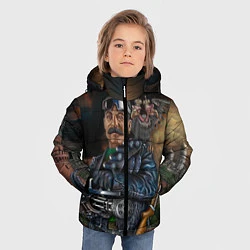 Куртка зимняя для мальчика Сталин военный, цвет: 3D-черный — фото 2