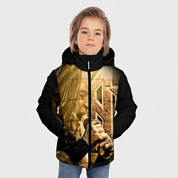 Куртка зимняя для мальчика Кипелов: Ария, цвет: 3D-светло-серый — фото 2