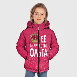 Куртка зимняя для мальчика Её величество Ольга, цвет: 3D-красный — фото 2