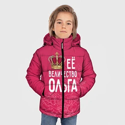 Куртка зимняя для мальчика Её величество Ольга, цвет: 3D-черный — фото 2