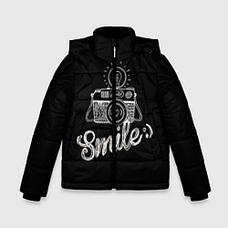 Куртка зимняя для мальчика Smile, цвет: 3D-черный