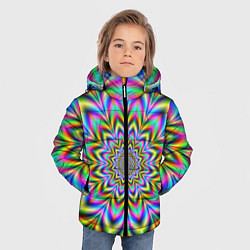 Куртка зимняя для мальчика Красочная иллюзия, цвет: 3D-светло-серый — фото 2