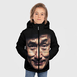 Куртка зимняя для мальчика Джеки Чан, цвет: 3D-черный — фото 2