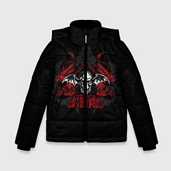 Куртка зимняя для мальчика Avenged Sevenfold: Fly Skull, цвет: 3D-черный