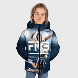 Куртка зимняя для мальчика Волейбол 4, цвет: 3D-светло-серый — фото 2