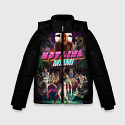 Куртка зимняя для мальчика Hotline Miami, цвет: 3D-черный