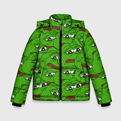 Зимняя куртка для мальчика Sad frogs