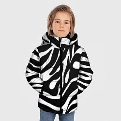 Куртка зимняя для мальчика Зебра, цвет: 3D-черный — фото 2