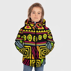 Куртка зимняя для мальчика Африка, цвет: 3D-черный — фото 2