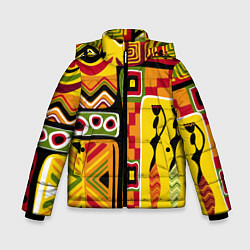 Куртка зимняя для мальчика Африка, цвет: 3D-красный