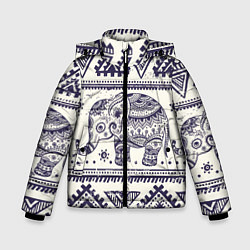 Куртка зимняя для мальчика Африка, цвет: 3D-светло-серый