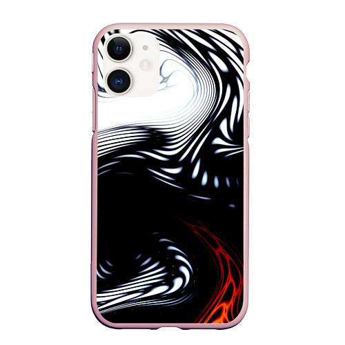 Чехол iPhone 11 матовый Abrupt / 3D-Светло-розовый – фото 1