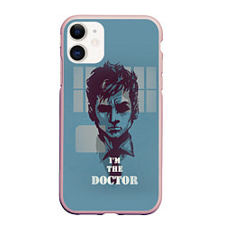 Чехол iPhone 11 матовый I'm the doctor, цвет: 3D-светло-розовый