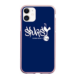 Чехол iPhone 11 матовый Spurs, цвет: 3D-светло-розовый