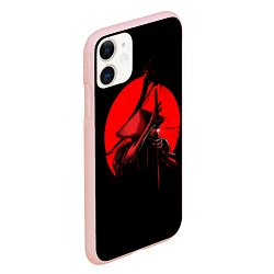 Чехол iPhone 11 матовый Сила самурая, цвет: 3D-светло-розовый — фото 2