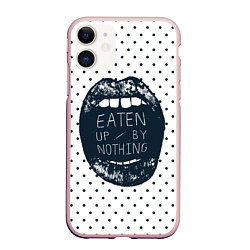 Чехол iPhone 11 матовый Eaten Up By Nothing, цвет: 3D-светло-розовый